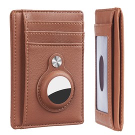 Hawanik Hawanik Slim Minimalist Front Pocket Air Tag Wallet, RFID Blocking Card Holder Wallet with Airtag Holder