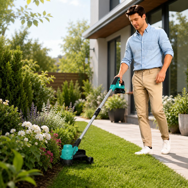 20V Cordless String Trimmer for Lawn Care – 12" Grass