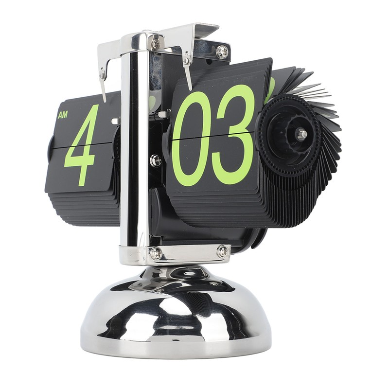 European Style Retro Digital Flip Down Clock 304 Stainless Steel