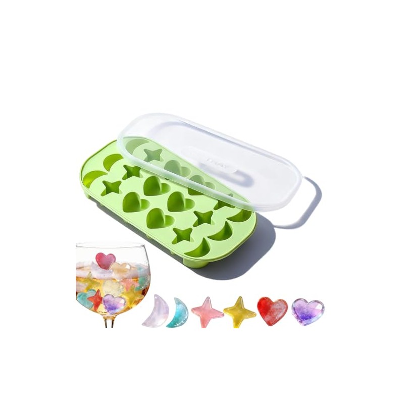Fun - Bandeja para cubitos de hielo, 18 piezas (6