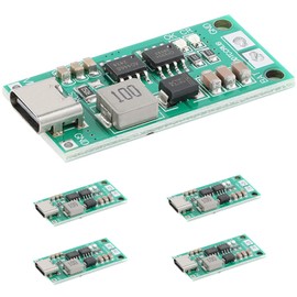 JESSINIE 5 Packs Multi-Cell 4S Li-ion Battery Charger Protection Board, Type-C USB Boost Charging Module, DC 3-5V 2A Step-Up Boost LiPo Polymer Charger