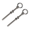Priostahl 639 _ 2 Eye Bolt Screw Ring Nut Stainless