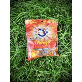 Double G Craft Jerky Quality Snack | Healthy Beef Jerky Snack | Excellent Energy for Disc Golfers | Garrett Gurthie Jerky | (2.5 Ounce, Ken Climo’s Mango Habanero Jerky)