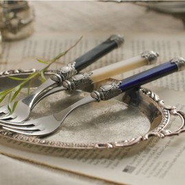 Casa Bugatti Linas Cake Fork (Silver/5 Colors) / 까사부가티 리나스 케익포크 (은장5컬러)