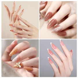 ZUYIST 500 Stück Tips für Gelnägel, 10 Größen Nagel Tips Set mit Buffer für Nägel und nägel zubehör, Acryl Künstliche Nägel Durchsichtig Full Cover Nail Tips für Nagelstudios und DIY-Nagelkunst