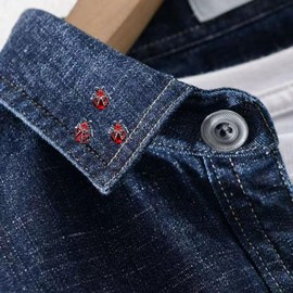 PGYMLSH 3 Pack Rhinestone Ladybug Bee Brooch Pin for Women Girls Cute Animals Novelty Funny Red Crystal Coccinella Beetle Brooch Pin Clothing Accessories Backpack Jacket Hat Jewelry Gift