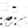 FONGKNOX Fishing Bait Cage Feeder with Wire Hook Rigs Hooks