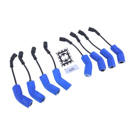 ZumuraAuto 9070CK Spark Plug Wire Set, Extreme 9000 Ceramic 8mm Blk 135° 8mm Suitable for 2005-2011 GM LS