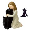 FDGGT 1 Dog Ornament and 1 Dog Pendant, Resin Crafts