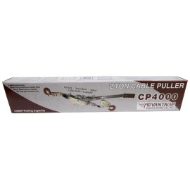 Advantage 2 Ton Cable Puller Come Along 4,000 lbs 360 Swivel Hook Forged Heavy Duty Latch