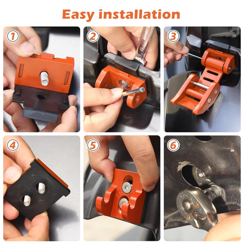RT-TCZ - Kit de pestillos para capó, compatible con Jeep