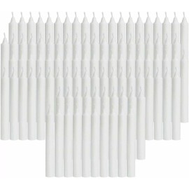 NORDICO Candlelights 120 Bulk White Christmas Tree Candles For Chime, Pyramid, Carousel- 4 x1/2 inch