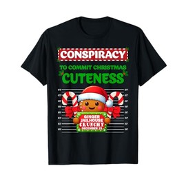 Funny Gingerbread Inmate Christmas Matching Family Group Set T-Shirt