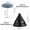 ASTARON 4 PCS Lawn Mower Blade Sharpener(UPGRADED) for Drill and