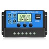 30A PWM Solar Charge Controller, 12V 24V Dual USB Solar