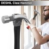 16OZ Claw Hammer with Fiberglass Handle, Drop Forged Claw Hammer,