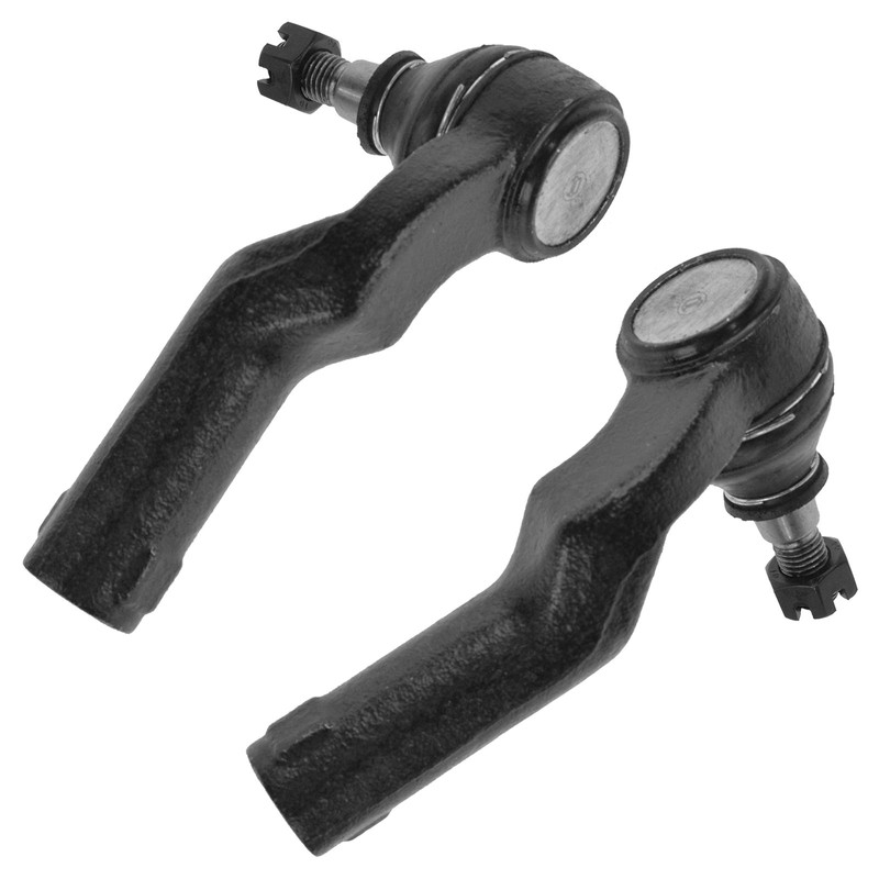 TRQ Front Outer Tie Rod Set Compatible with 2004-2013 Mazda