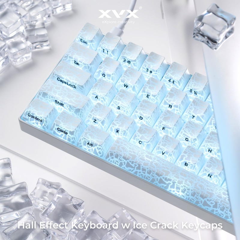 OHY XVX HE68 60 Percent Gaming Keyboard,Hall Effect Magnetic Switches,