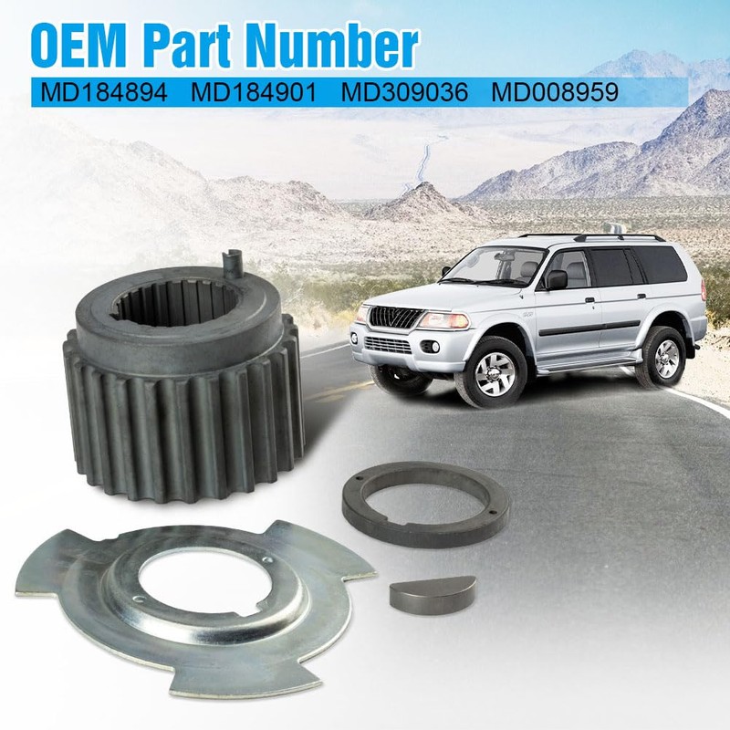 FANHAY Timing Belt Crankshaft Sprocket Gear Pulley Sensor Blade Plate