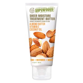 Petal Fresh Petal Fresh SuperFoods Sheer Moisture Treatment Body Butter with Almond Butter, Vitamin E & Coconut Oil, A Nourishing Supplement to your Body Care Routine, Vegan and Cruelty Free, 7 oz