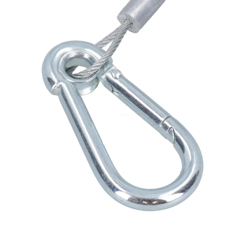 AB Tools Breakaway Towing Cable for Braked Trailers With Carabiner
