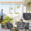 NEOTEC Ground Mounted Retractable Hose Reel with 100FT Garden Water