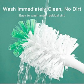 MADMOM 2-in-1 Baby Bottle Brush & Teat Brush with Suction Cup Stand – Soft Bristles, Non-Scratch Cleaning, BPA-Free, Durable Cleaning for Baby Feeding Bottles & Nipples | Green