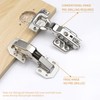 2-Pack Hidden Hinges Soft Close Surface Mount Kitchen Cabinet Hinges,