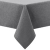 smiry Faux Linen Table Cloth Rectangular 140x100cm, Water resistant Tablecloth