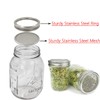 4 Pack Mason Jar Sprouting Lids - Wide Mouth Mason