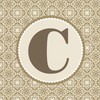 CafePress Monogram Letter C Standard Size Playing Cards