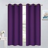 Yakamok - Cortinas opacas moradas para recámara, aislamiento térmico, con