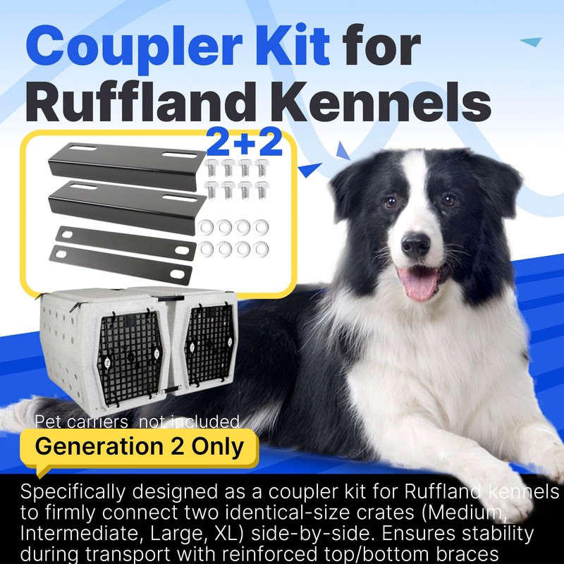 Yudylg Coupler Kit for Ruffland Kennel – Gen 2 Only,