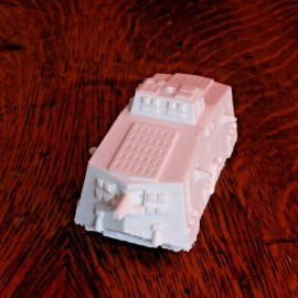Unbranded German A7V Tank - 1:72 Scale - 4 Inches - 3D Printed - Unpainted