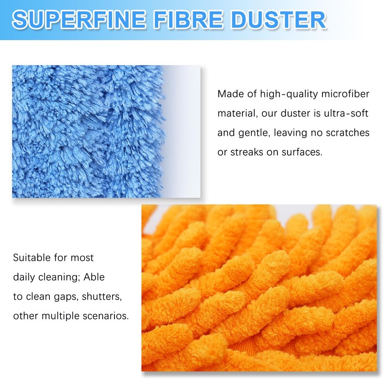 Gap Cleaning Feather Duster - 1 Pack 100 inch Telescoping