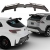 NARPES Rear Window Roof Spoiler Wing Gloss Black Compatible with