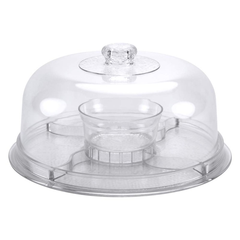 Cake Stand with Dome Cover, 6-in-1 Multi-Purpose Use, Cake Stand