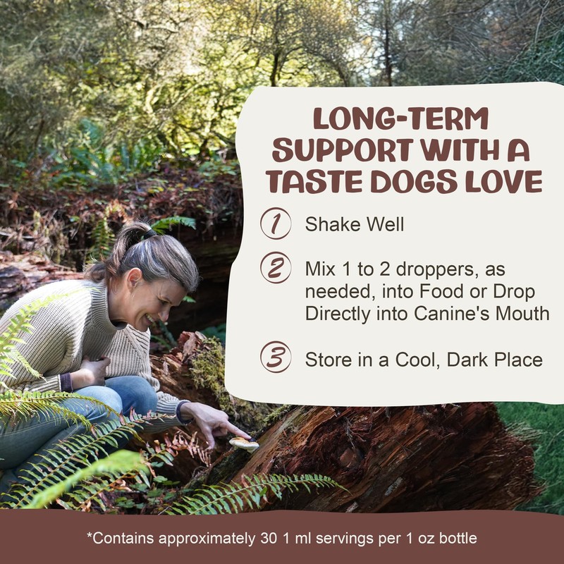 MycoDog Chaga Mushroom Supplement for Dogs - Immune Defense &