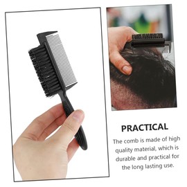 Gatuida 1pc Portable Hairdressing Tool Dual Sided Hair Brush Comb Durable Skin Friendly Design for Easy Grooming for Barbers and Personal Use