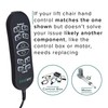 AlveyTech 10-Button 5-Pin Replacement Remote Hand Control for Pride VivaLift