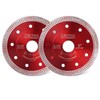 ZORUNNA 2Pcs Diamond Saw Blades, 5" Tile Grinder Cutting Blade