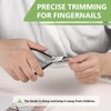 Toenail Clippers Straight Blade for Thick Toenails, Wide Open Pointed