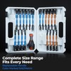 21-Piece Extra Long Magnetic Nut Driver Set – SAE &