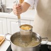 2 Pack Pasta Strainer with Handle Pasta Basket Spider Mesh