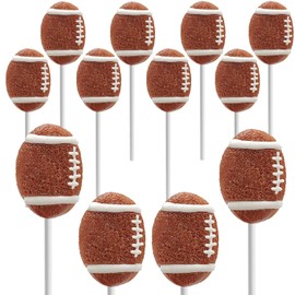 Fruidles Super Sports Ball Candy Basketball, Football, Soccer, and Baseball, Individually Wrapped Sport Variety Pack Football - (Pack of 12)