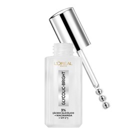 LOreal Paris Glycolic Bright Sérum de Ojos Anti Manchas, Ácido Glicólico y Niacinamida, Reduce Ojeras y Líneas, 20 ml.                                