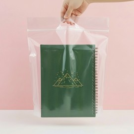 Bless Pack SPE Transparent Stand-Up Zipper Pouch 30x40+5cm, 0.090T Thickness 50 Count 2ea