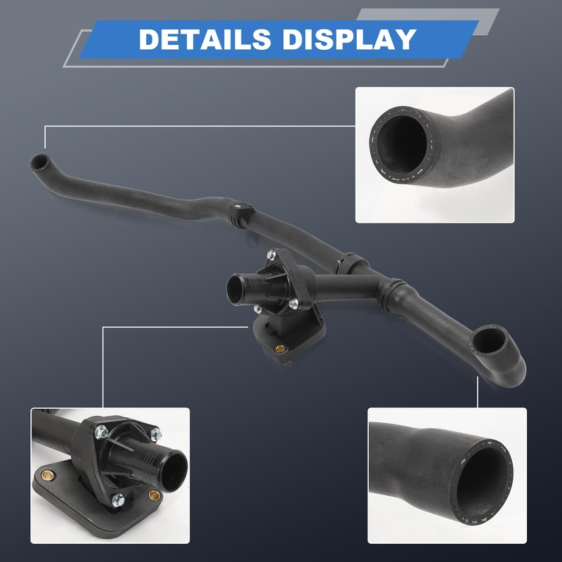 C2S43430 Fit 2002-2008 JAGUAR X-Type Radiator Top Hose W/Thermostat Assembly