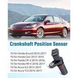 37500-R60-U01 Crankshaft Crank Position Sensor Assembly Fit for Honda Accord 2013-2017, Fit for Civic 2012-2015 CR-V 2015-2016 HR-V 2016-2017 Acura ILX 2013-2017 TLX 2015-2017