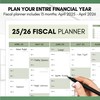 2025-2026 Fiscal Wall Planner, A2 60cm X 42cm | DOUBLE